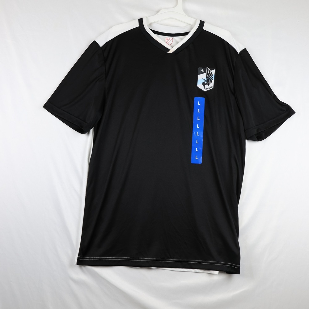 Minnesota United FC Shirt Mens Large Black White MLS Soccer Football Jersey 2023